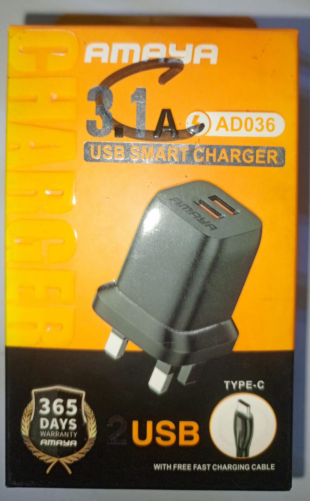Amaya Type C Smart Charger  - Image 1